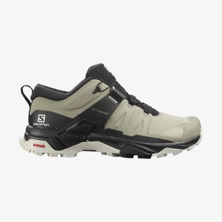 Salomon X ULTRA 4 Womens Hiking Shoes Olive/Black UK AUWQ